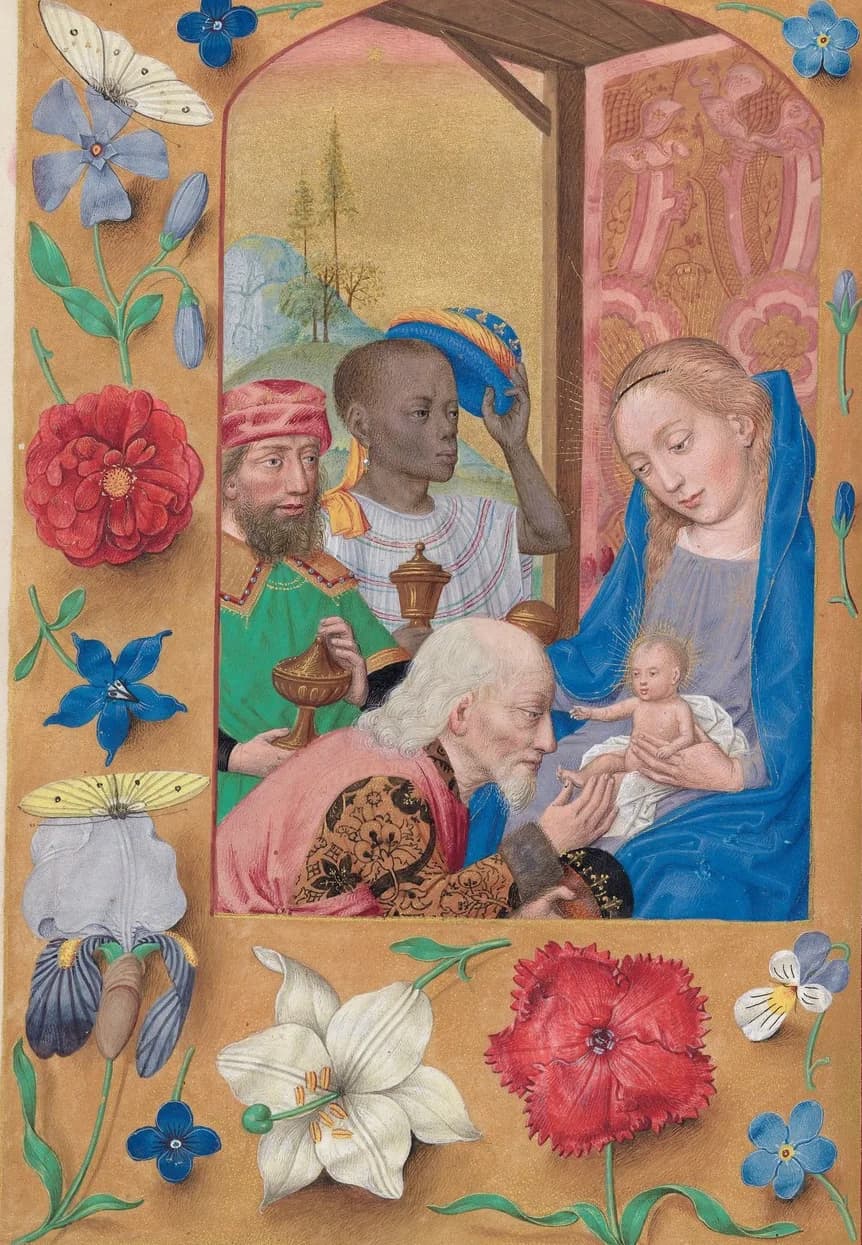 The Adoration, from the Hours of Queen Isabella