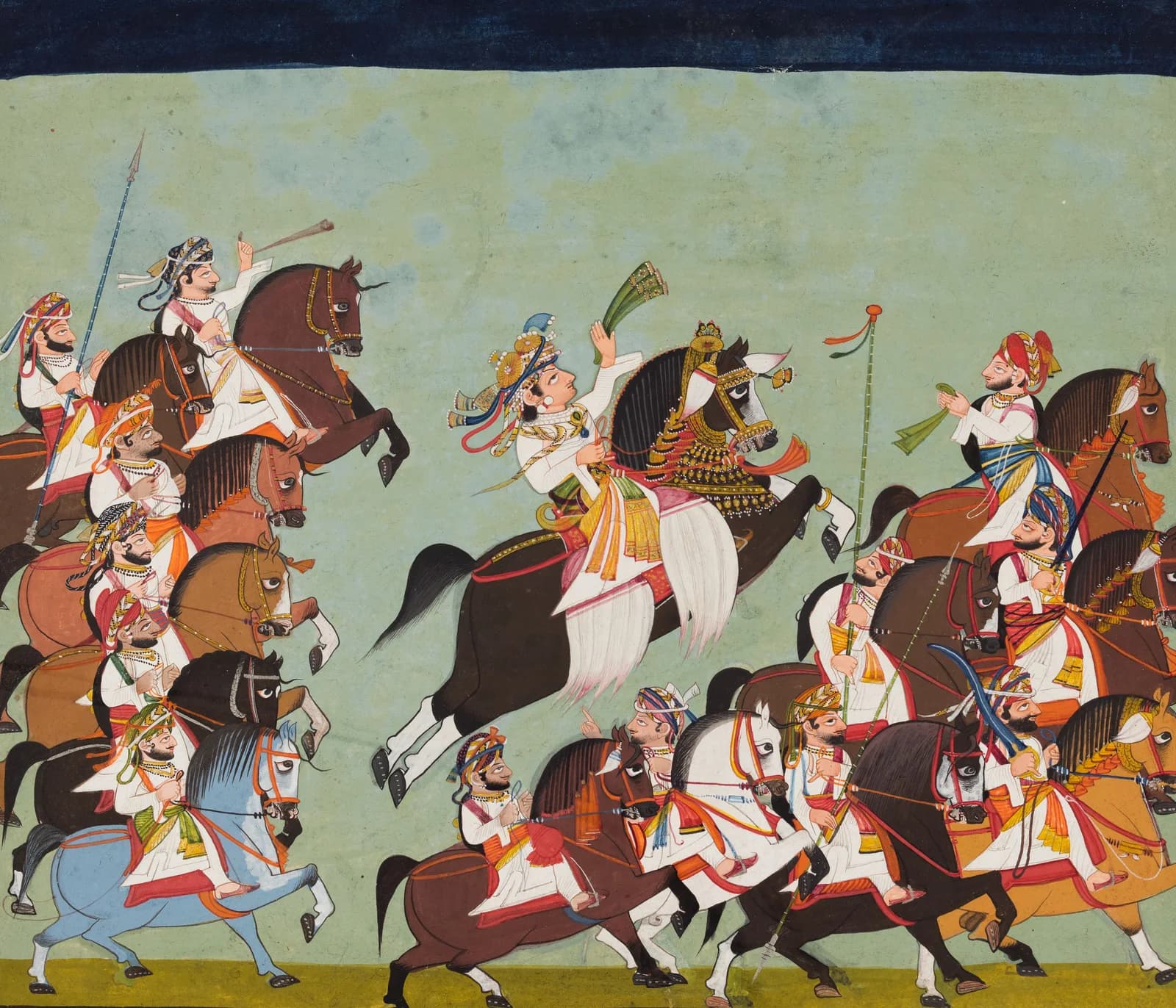 Maharaja Balwant Singh of Ratlam in Procession