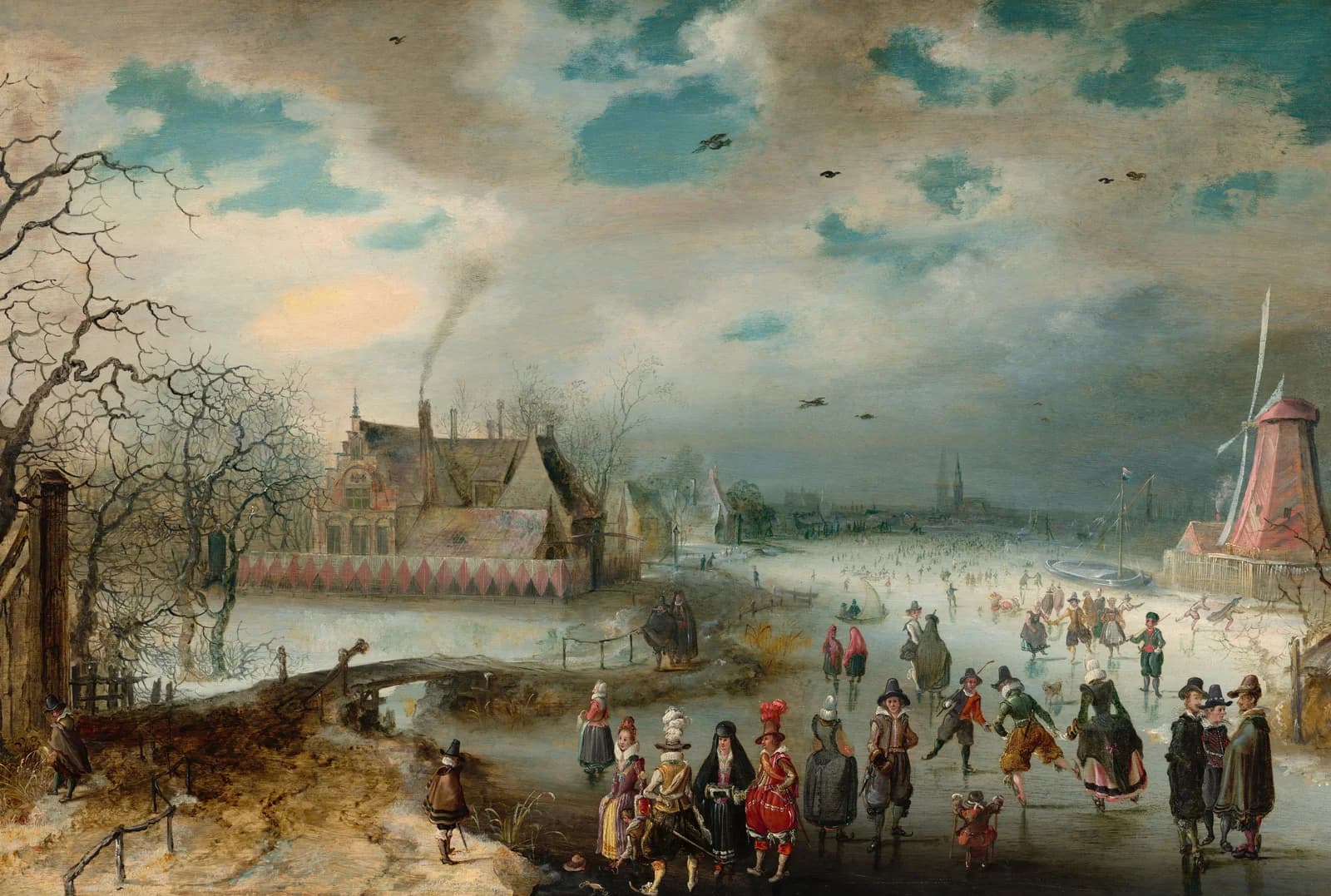 Skating on the Frozen Amstel River
