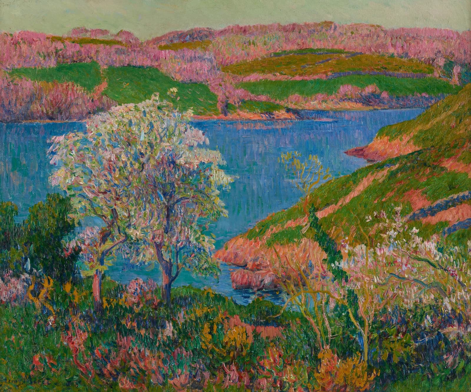 The Cove of Goulineau by Henry Moret, a coastal wooden jigsaw puzzle