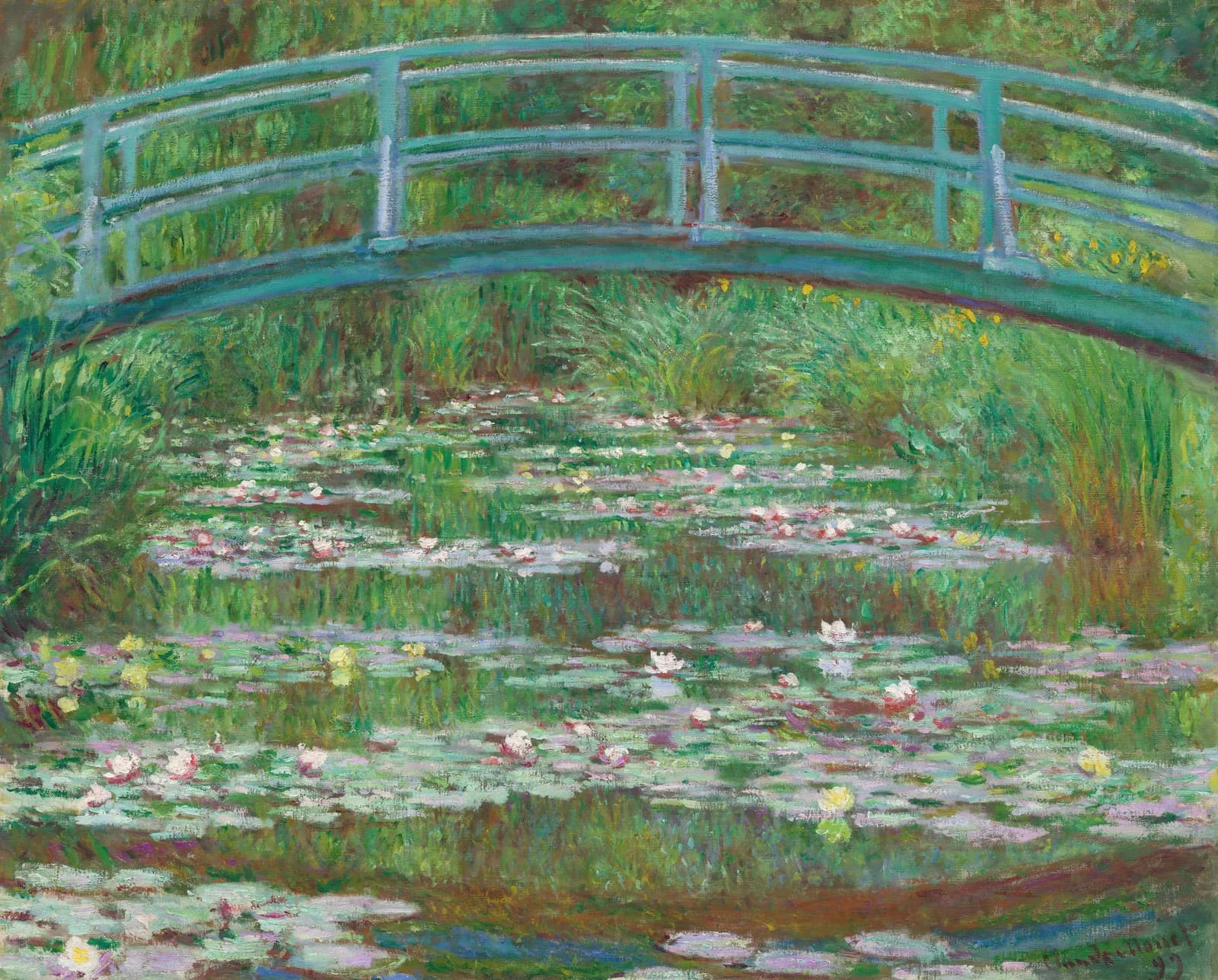 The Japanese Footbridge by Claude Monet, an Impressionist wooden jigsaw puzzle