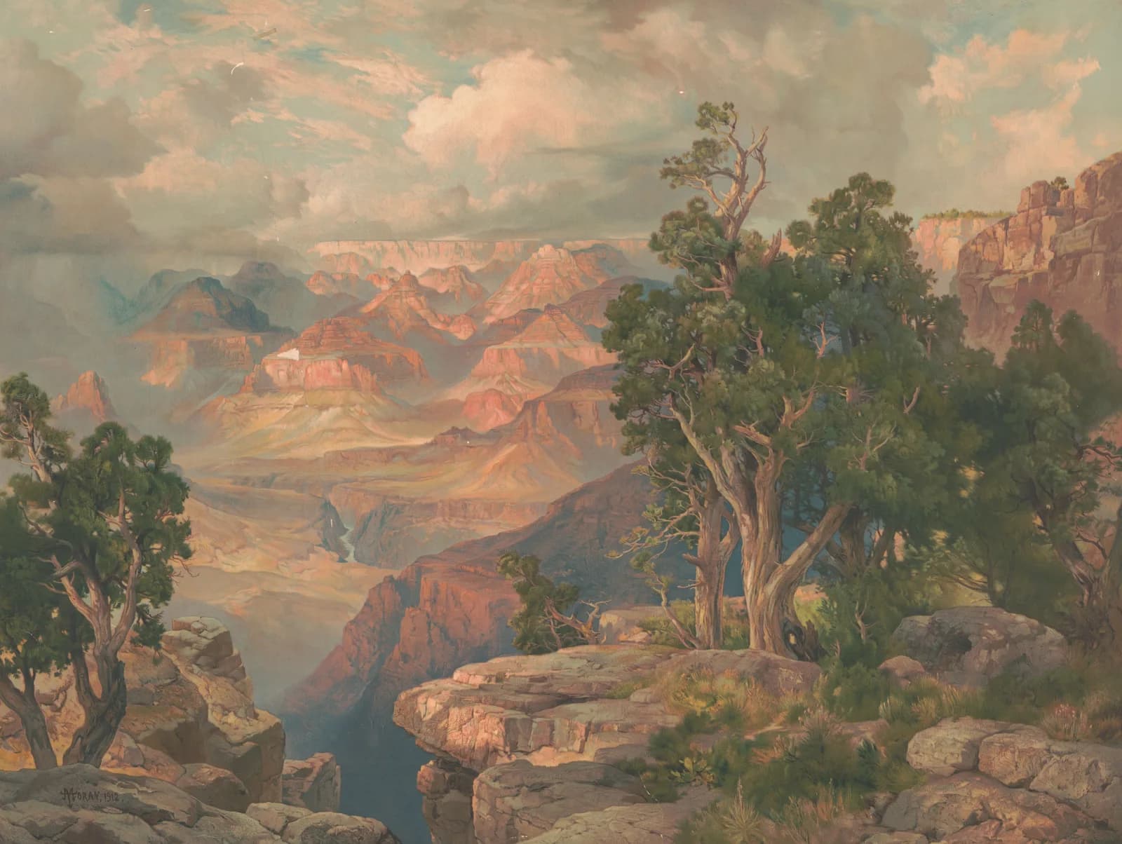 Grand Canyon of Arizona by Thomas Moran, a national park wooden jigsaw puzzle